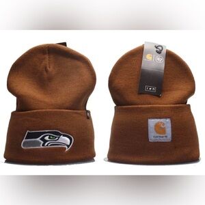 Brand New Carhartt ‘47 Seattle Seahawks Football Beanie OSFM